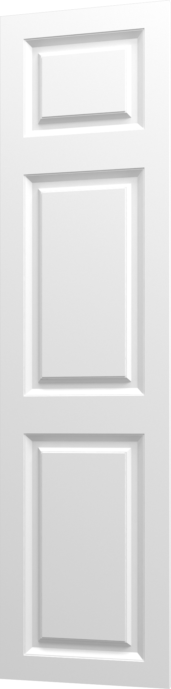 Raised Two Panel Shutter with Impost