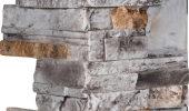 Pierres sans joints | Ardoise brûlée - R-DS-C-1224-B3-AB