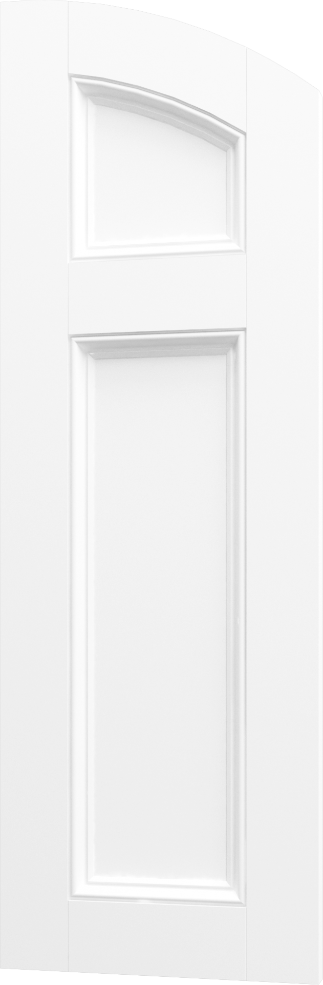 Volet Shaker à tête arquée avec moulure