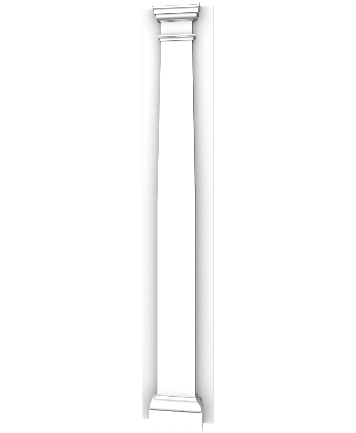 Pilastre lisse en fuseau