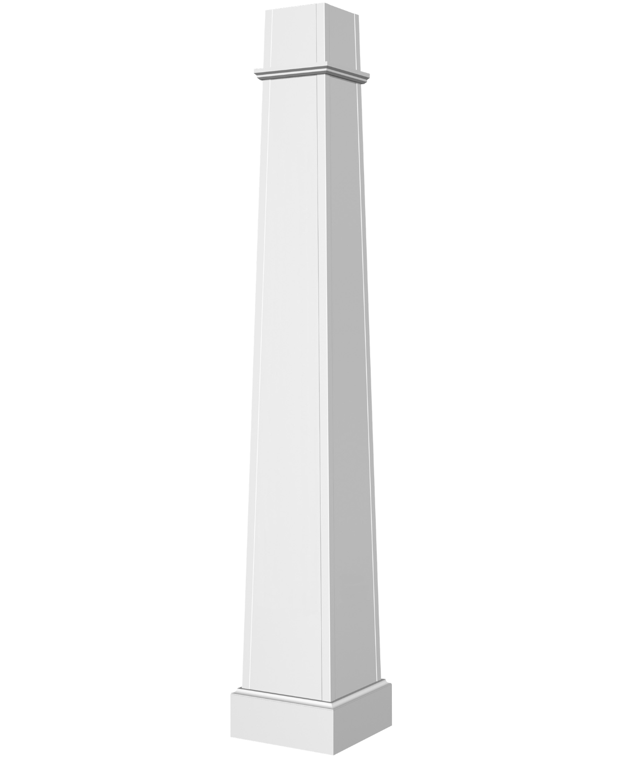 Plain Pedestal Column with cap and base