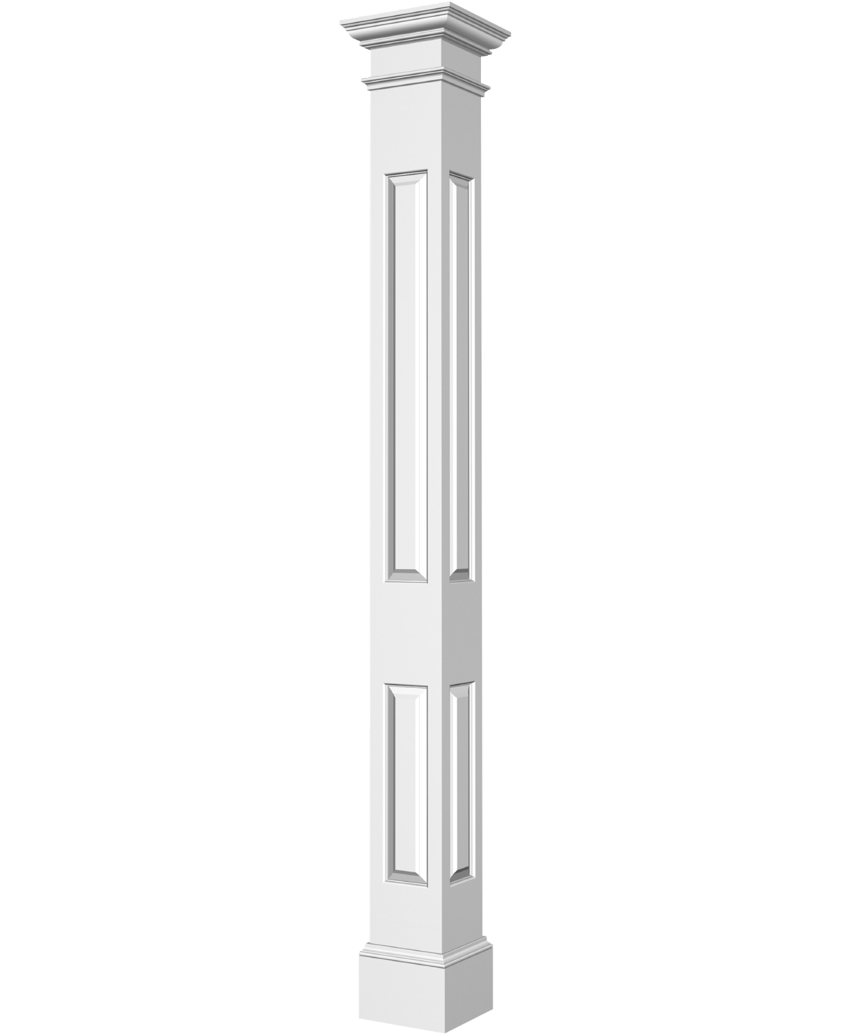 Colonne carrée à panneaux