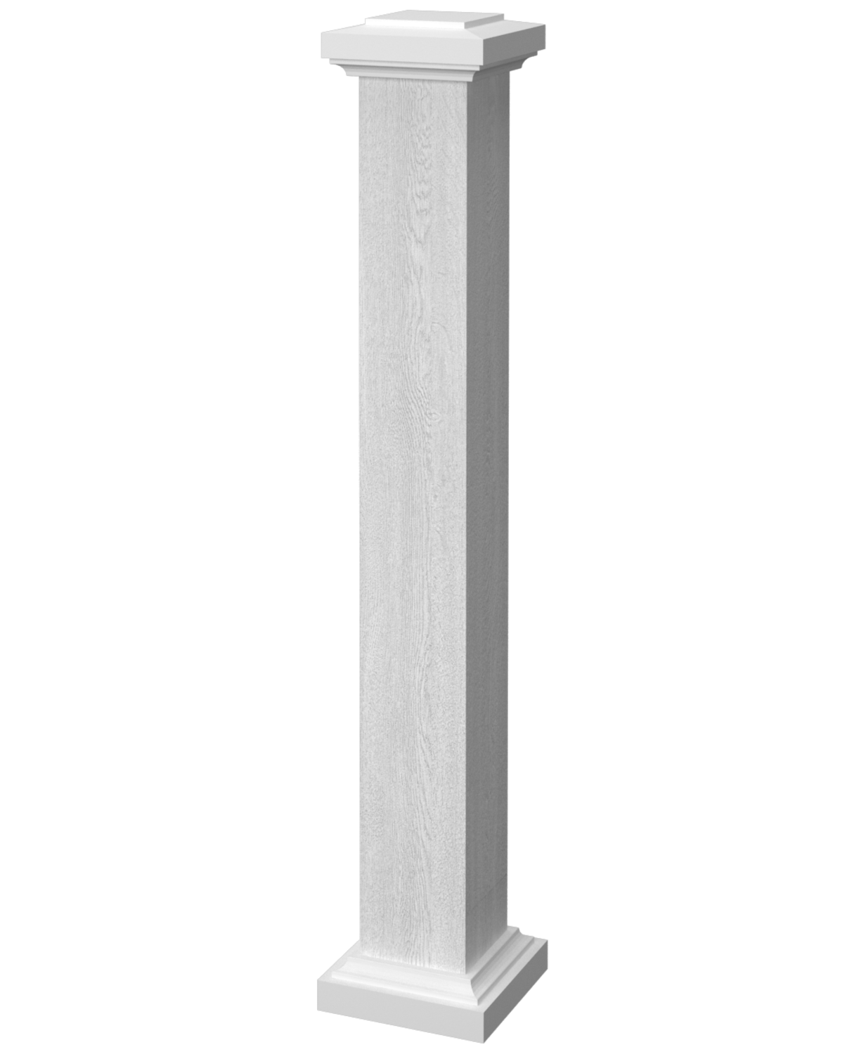 Poteau de rampe en pvc Frontier blanc