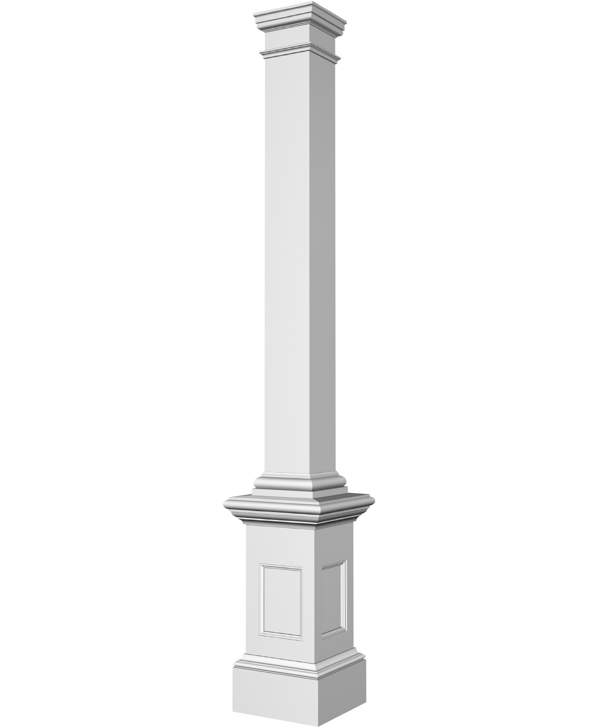 Colonne à fût carré