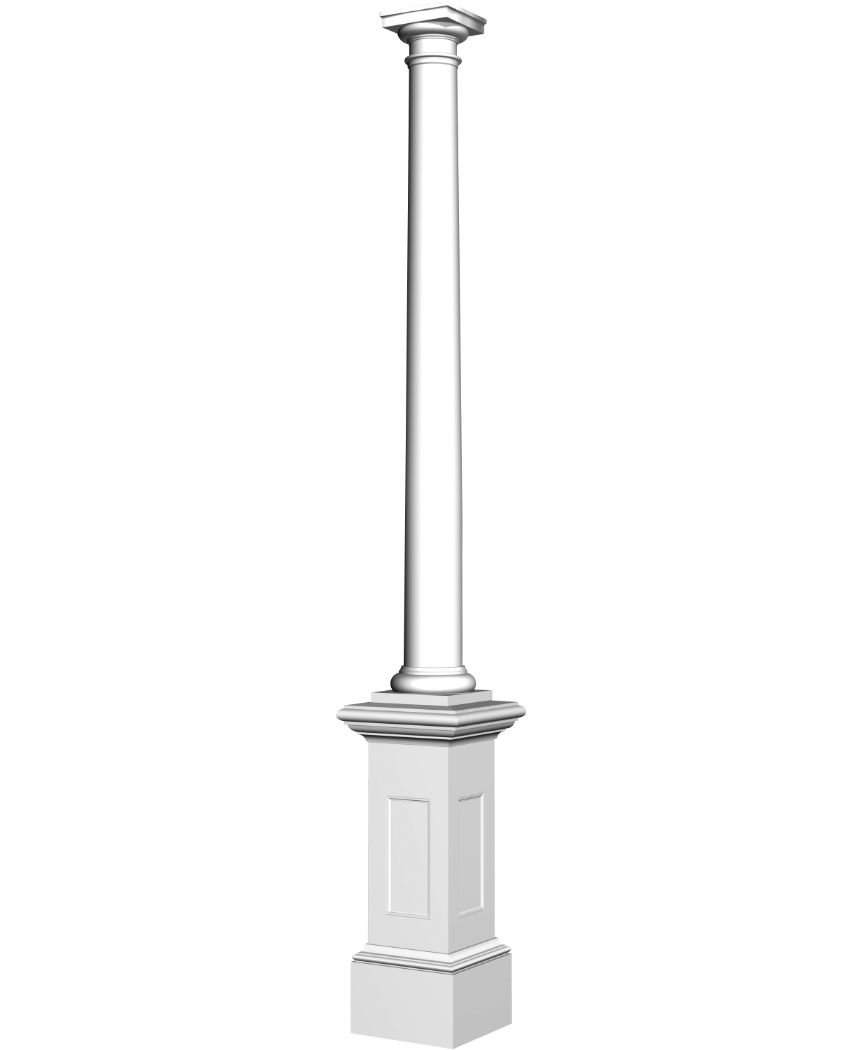 Colonne à fût rond conique