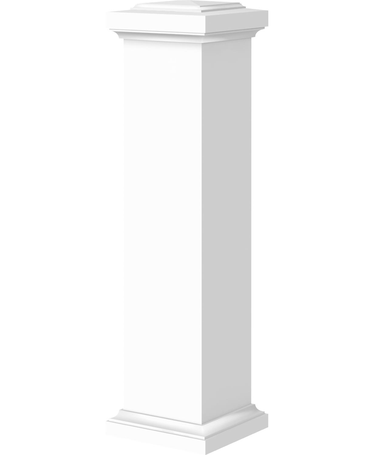 Poteau de rampe piédestal uni