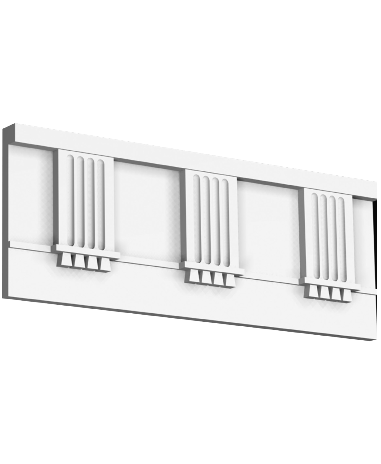 Moulure à fascia triglyphe