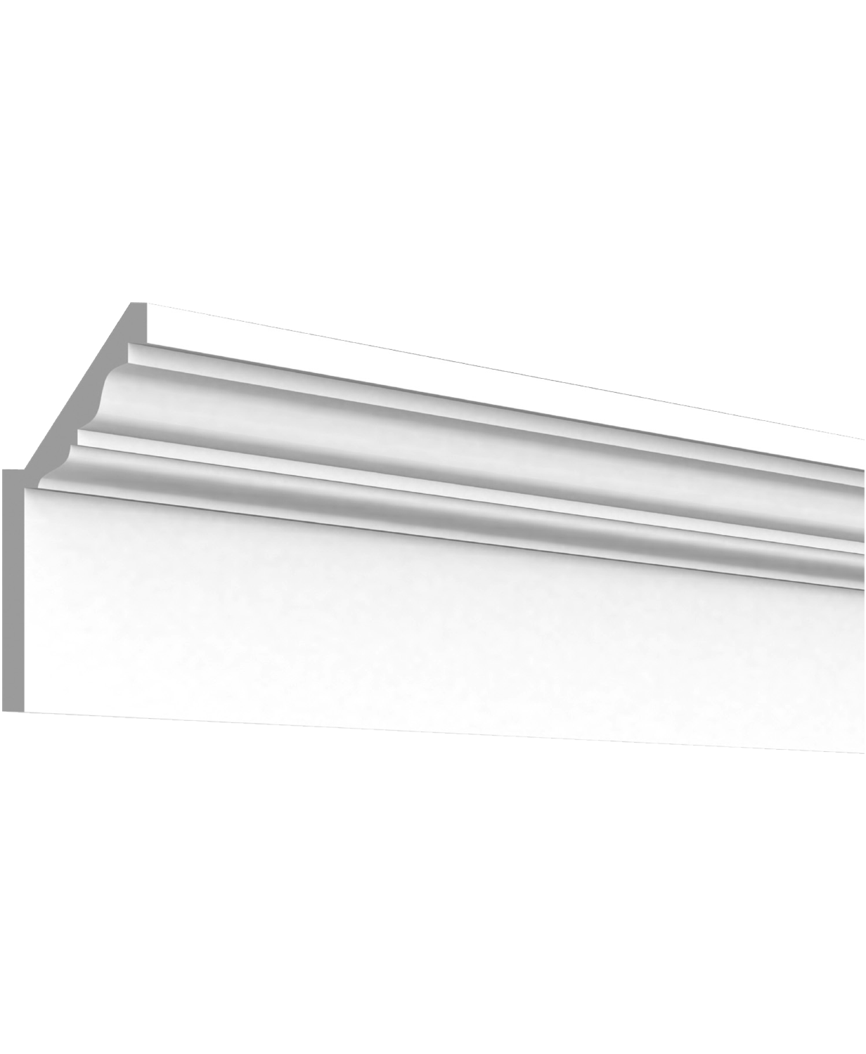 Moulure à fascia et couronne avec planche