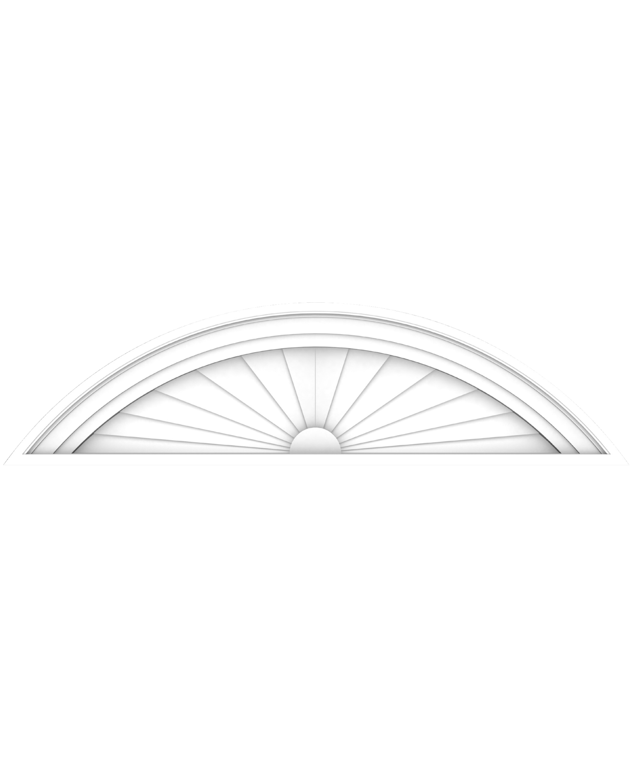 Segment Sunburst Pediment